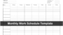 Free Monthly Employee Schedule Template