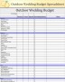 Budget Template for Wedding