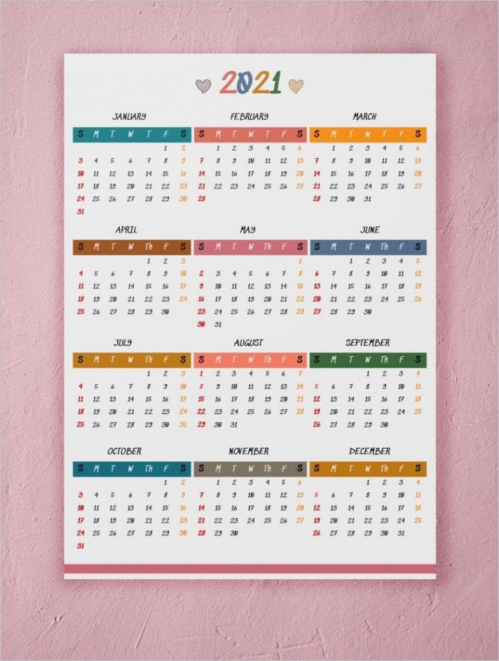 25 free calendar templates in google docs