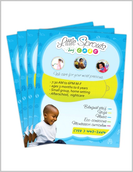 Daycare Flyers Little Sprouts
