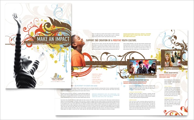Church Youth Group Brochure Templates RO Dx
