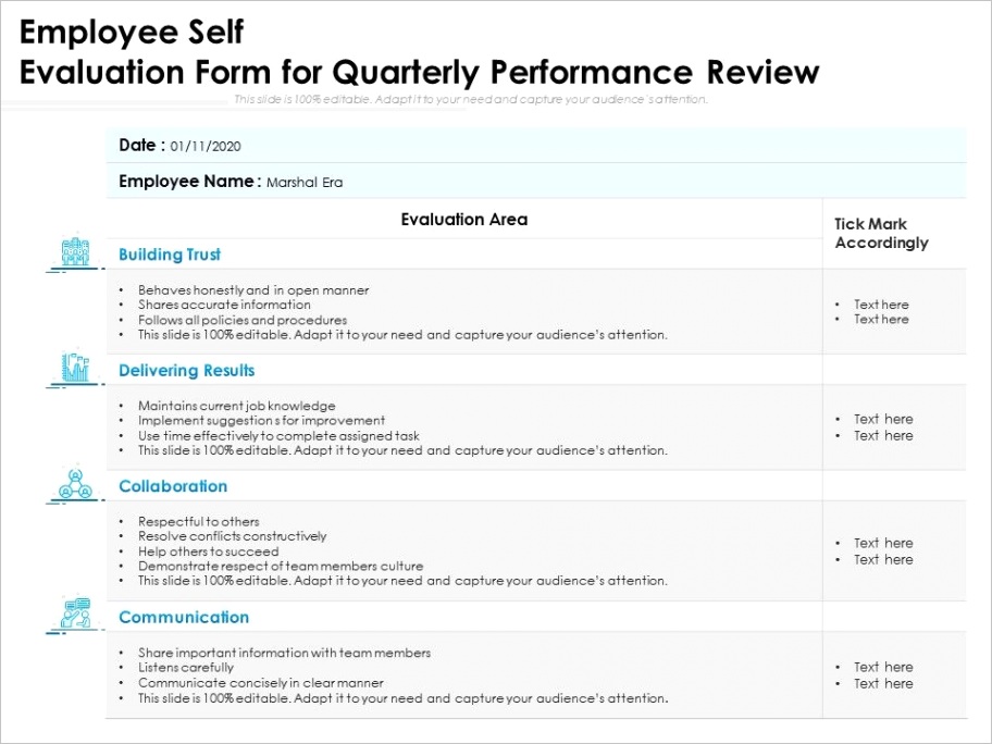 employee self evaluation form for quarterly performance reviewml