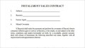 Installment Payment Contract Template