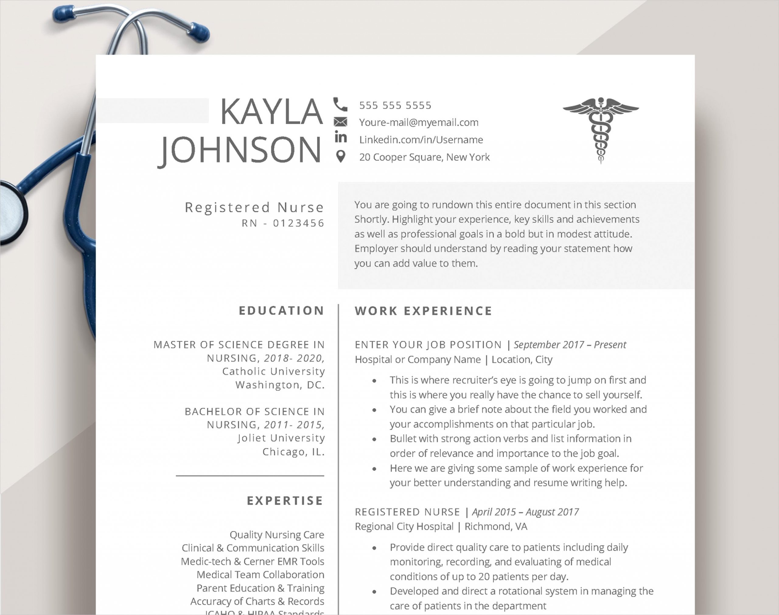 rn resume template nurse resume template