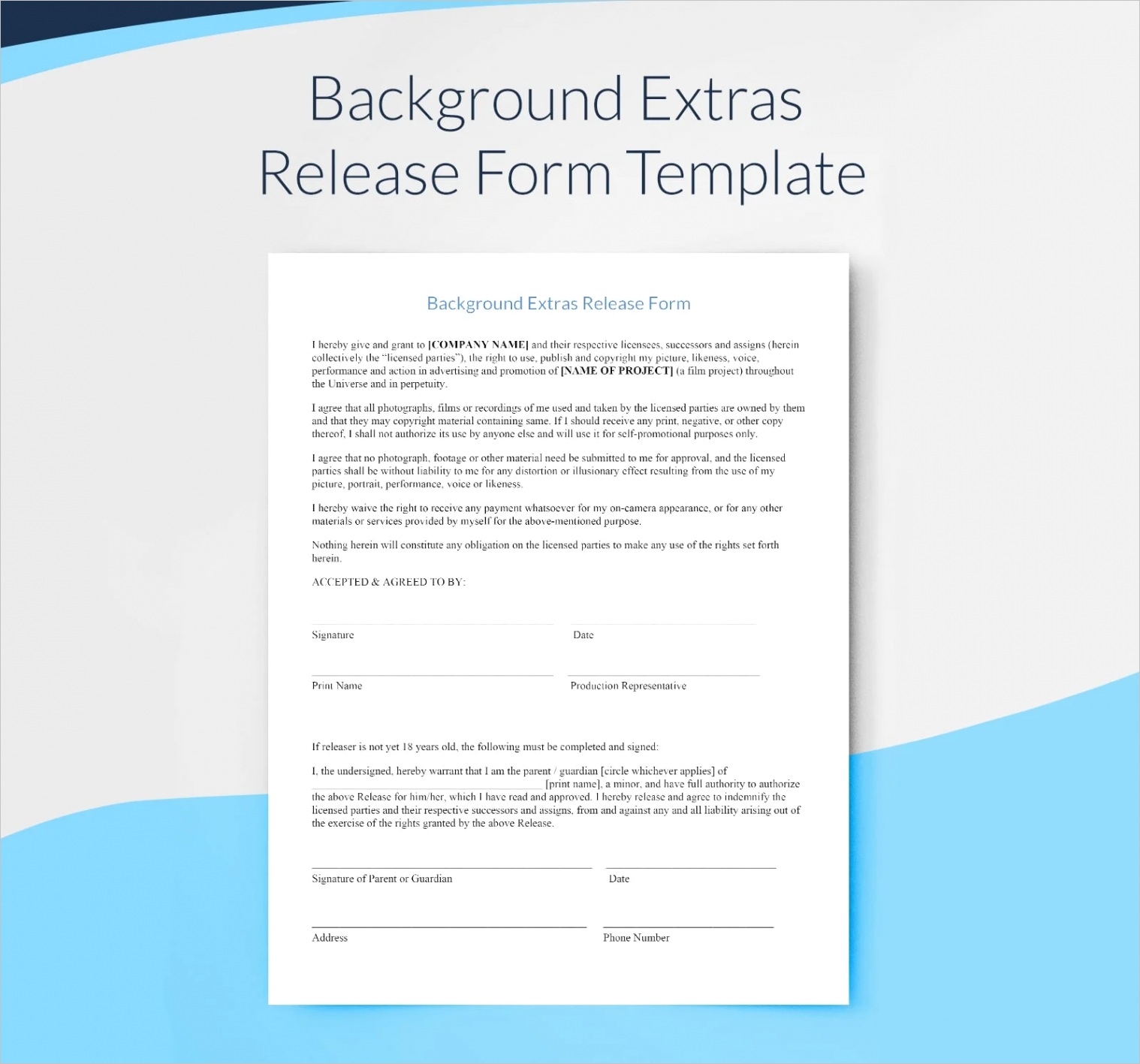 extras release form
