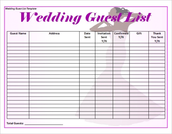 wedding guest list templateml
