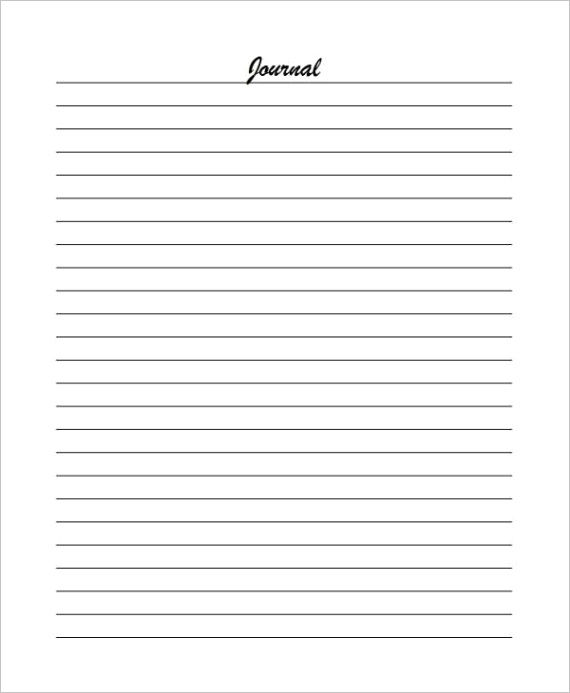 lined paper journal
