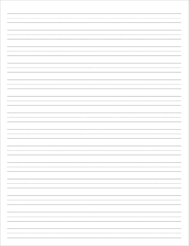 printable skip a line writing paper for kindergarten and 1st grade