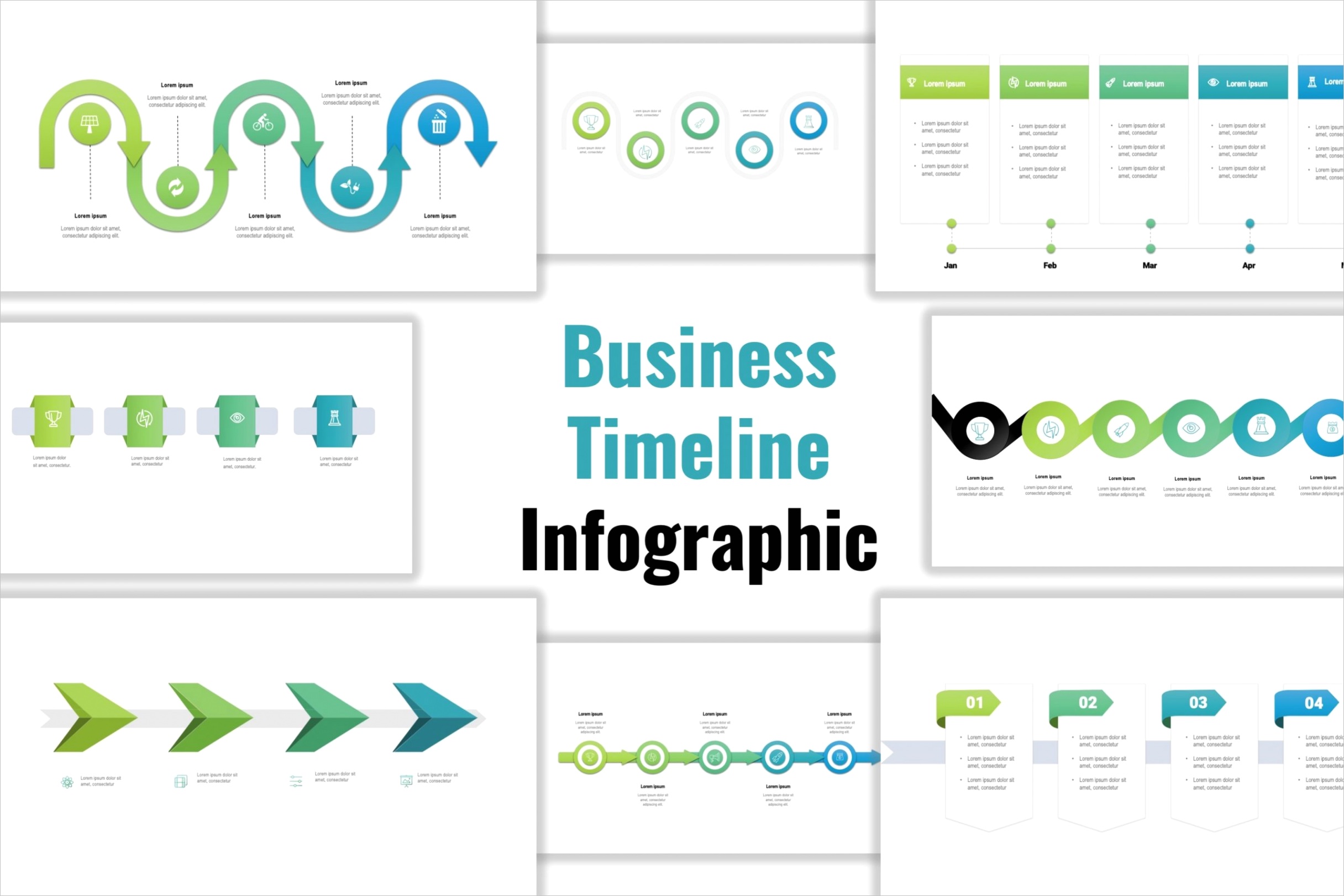 business timeline infographic template