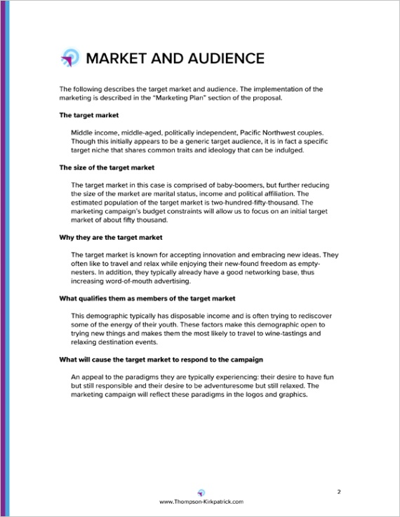 marketing campaign business proposalm