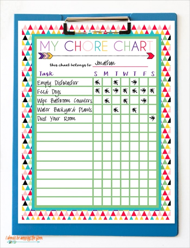 free printable chore chartsml