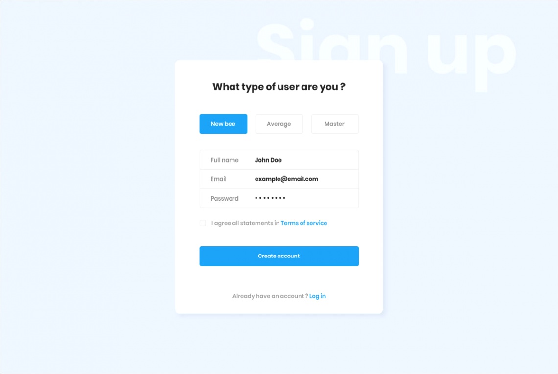 free bootstrap registration forms