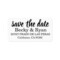 Save The Date Address Label Template