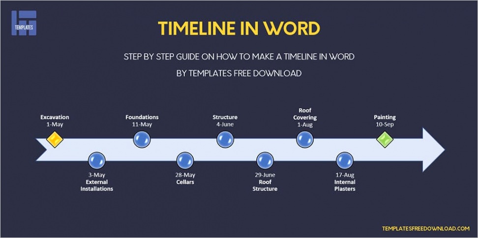 make a timeline in word