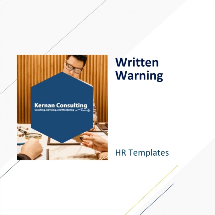 written warning employee coaching form