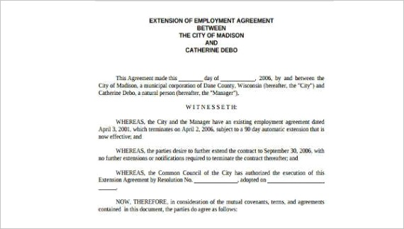 employment agreement formml