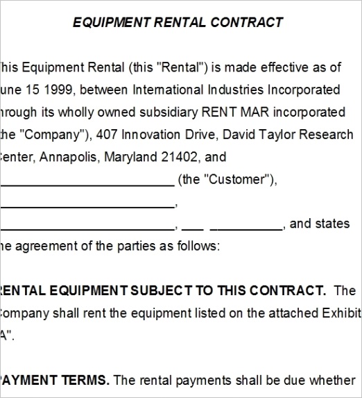 rental agreement templates 1851ml