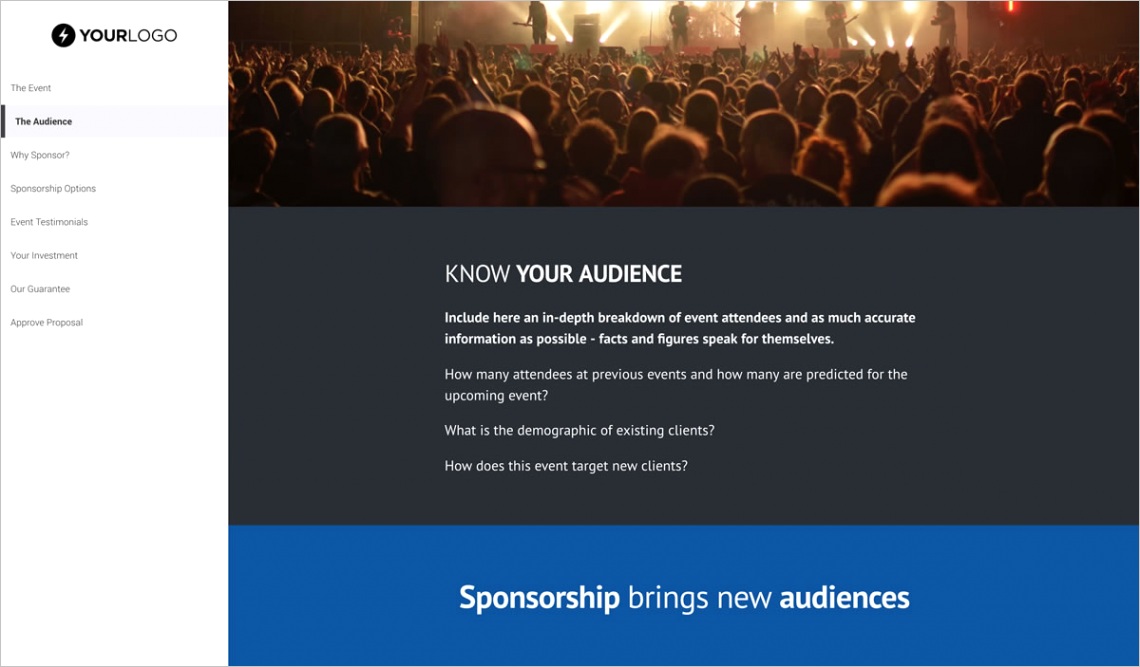 event sponsorship proposal template