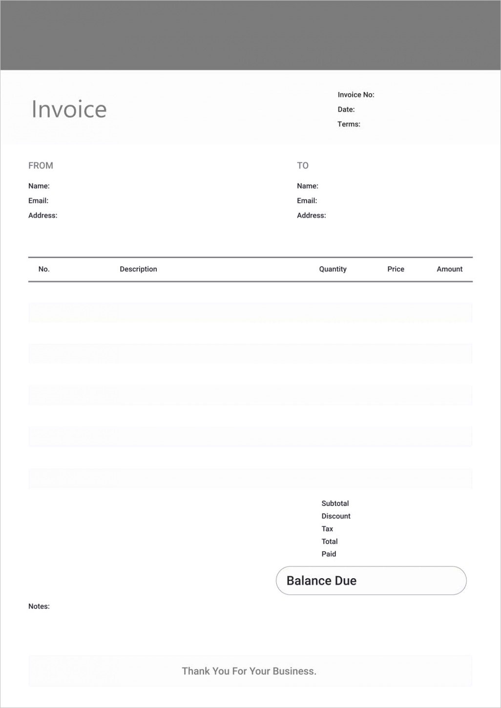 printable invoice templates pdf