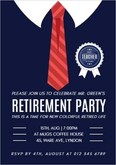 t invitation retirement party AC5B38