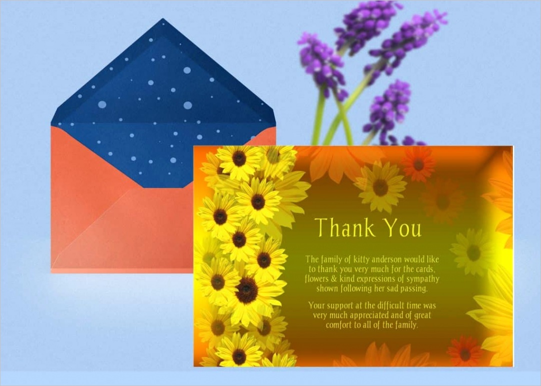 floral thank you card template
