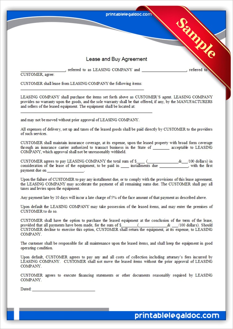 lease and agreement