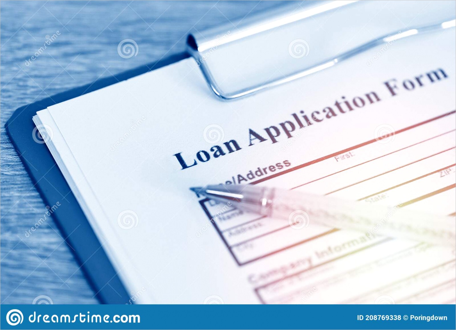 loan application form financial money contract agreement pany credit person image