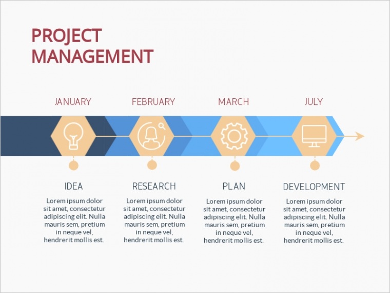 project management timeline infographic template