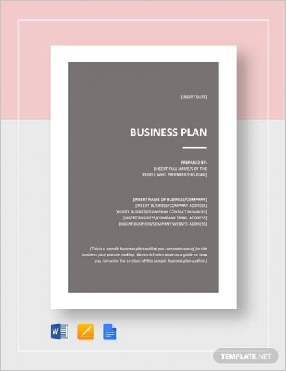 business plan outlineml