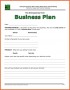 Sample Business Plan Template Word