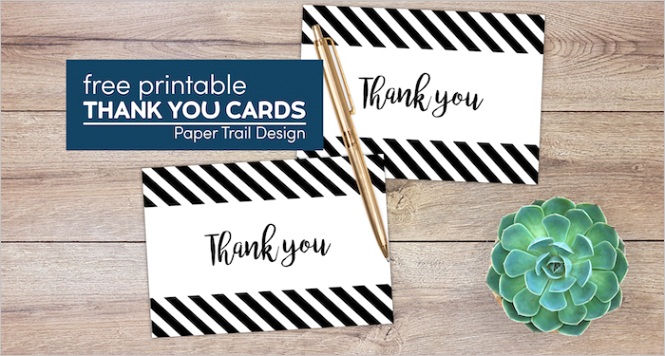free thank you cards print