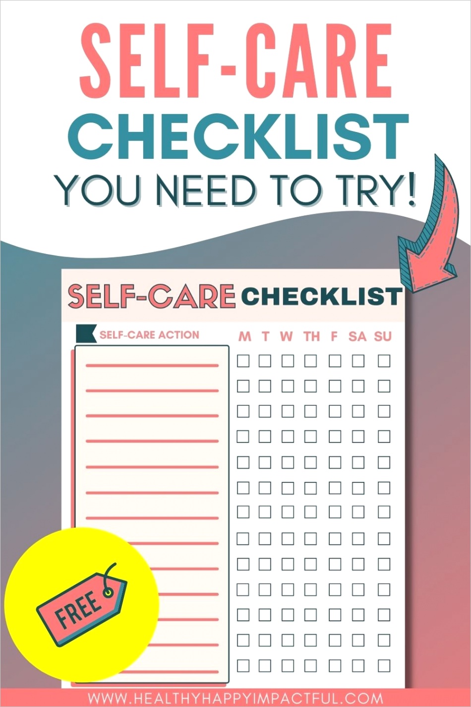 weekly self care routine checklist