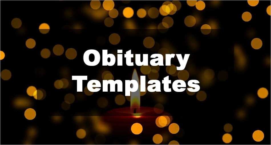 obituary templates