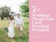 Wedding Thank You Note Template