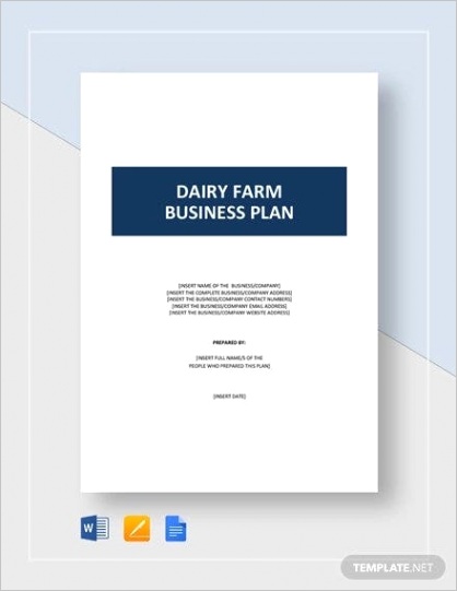 farm business plan template
