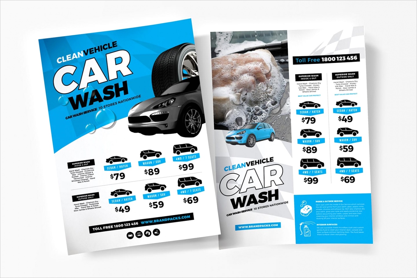 a4 car wash poster template