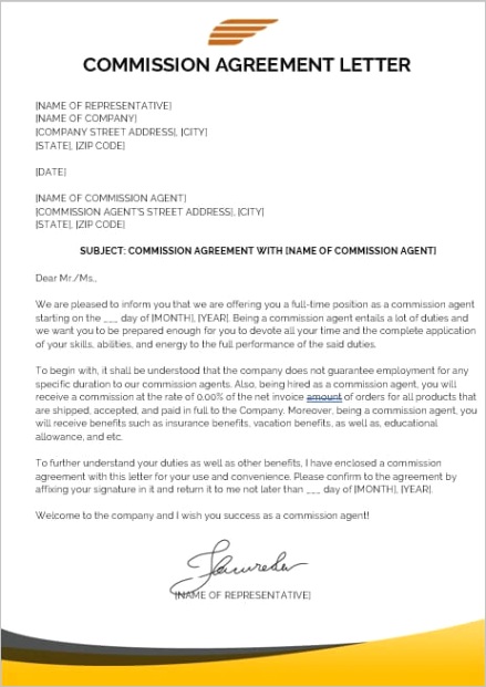 mission agreement letter