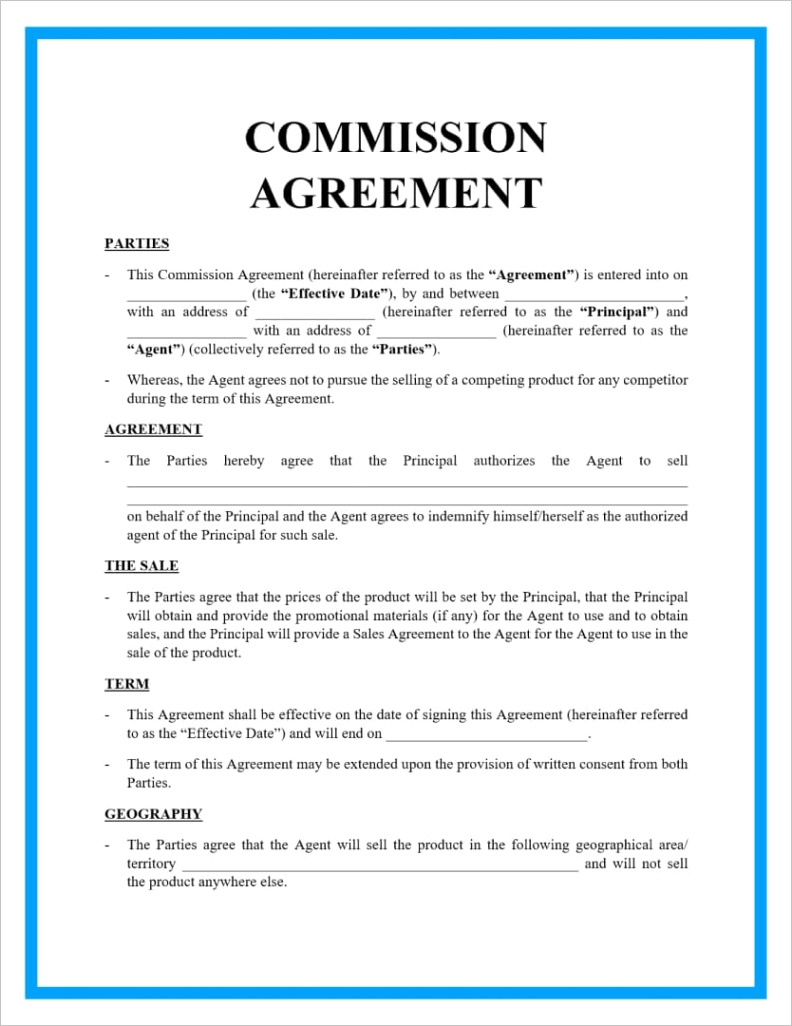 mission agreement template