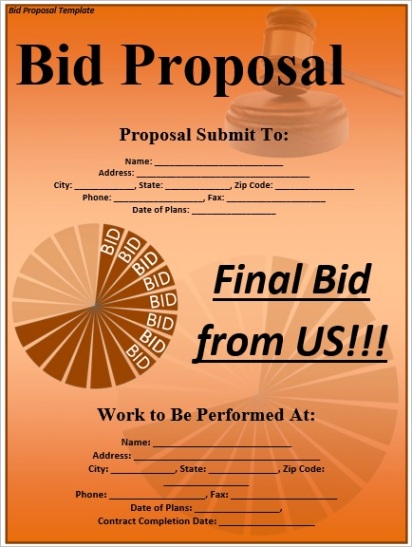 project bid proposalml