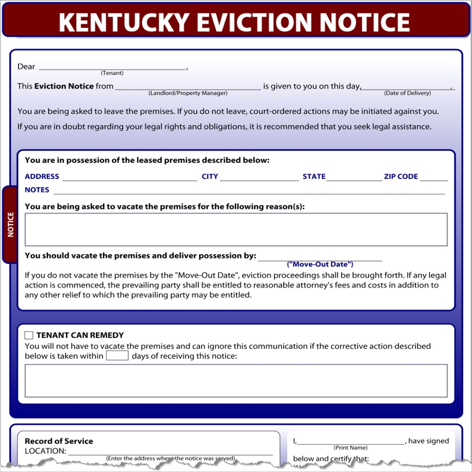 kentucky eviction notice