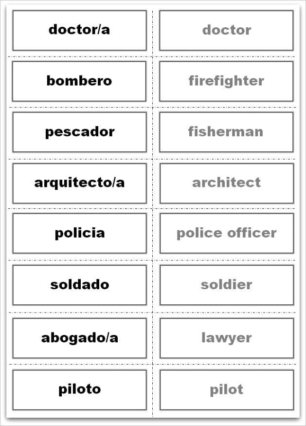 vocabulary flash cardsml