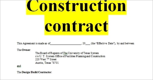 construction contract sample template m=1