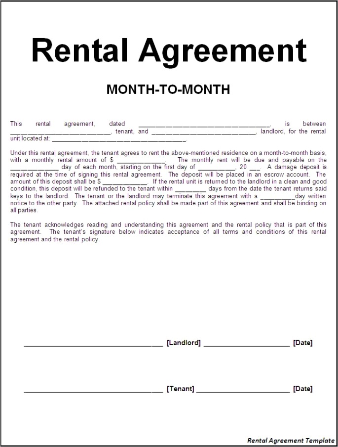 write your lease agreement