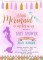 Mermaid Baby Shower Invitation Template
