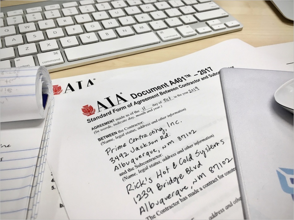 aia contract documents pros cons for subcontractors