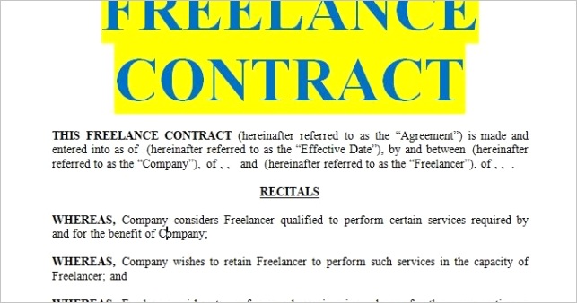 freelance agreementml