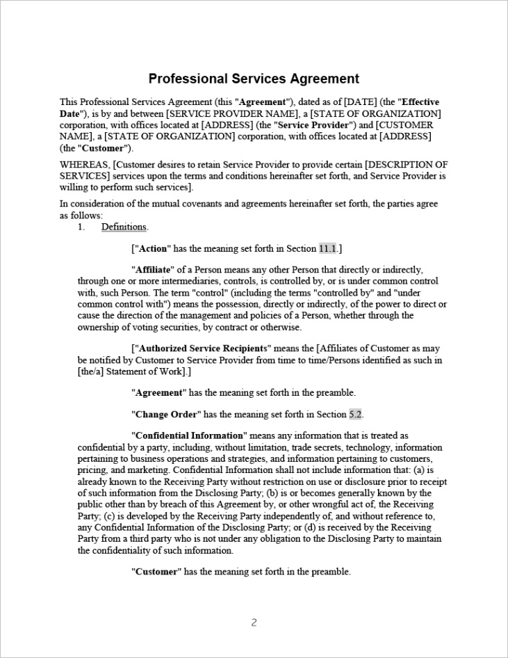 contracts agreements clauses
