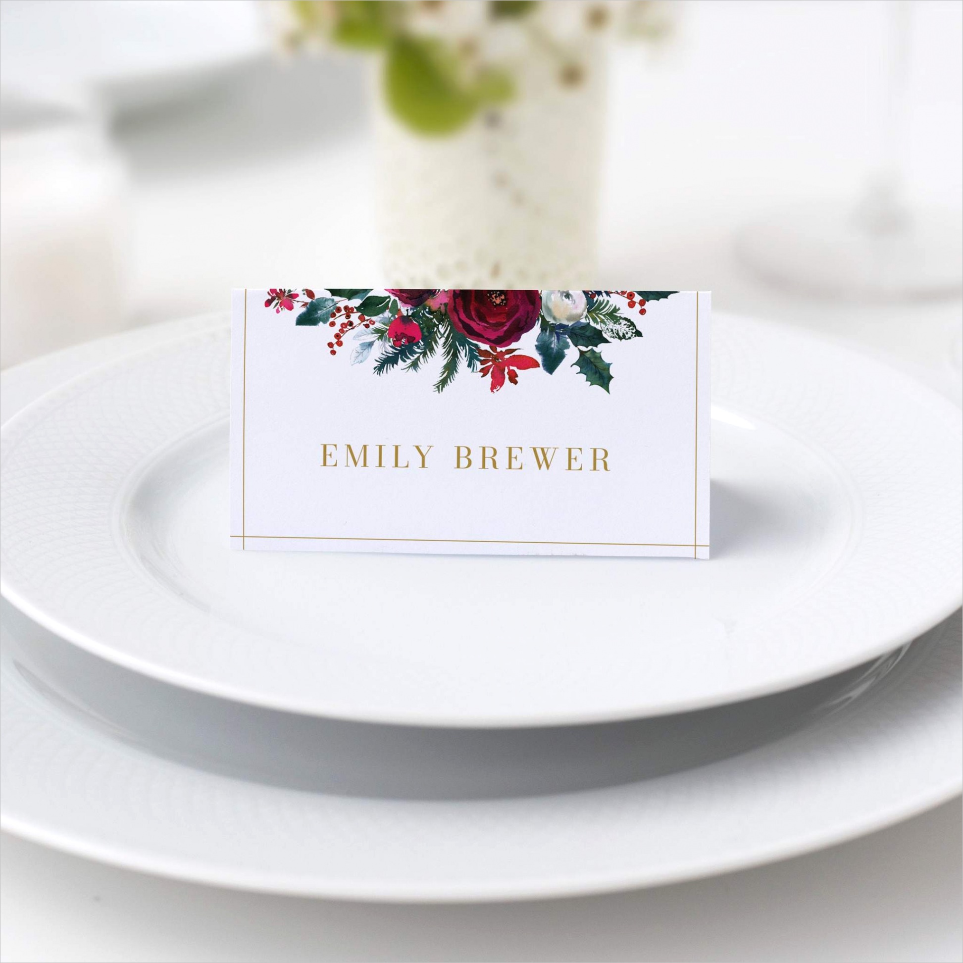 christmas place card template 1129