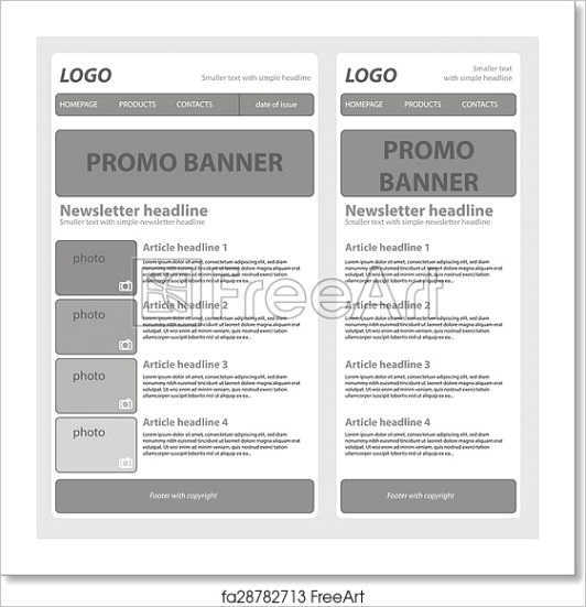 responsive newsletter template for business fa