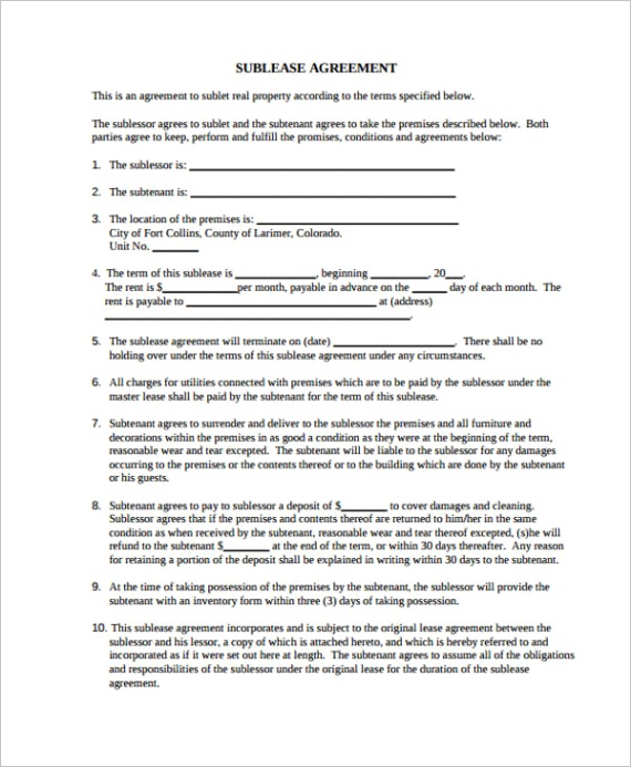 business agreement form templateml